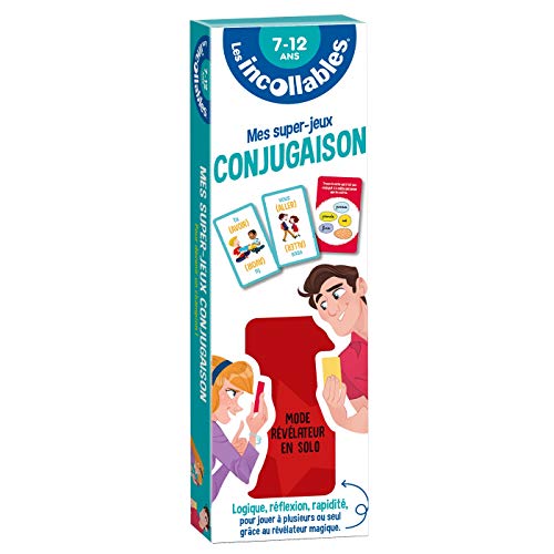 Les Incollables - Mes super jeux - Conjugaisons: Logique, réflexion, rapidité pour jouer à plusieurs ou seul grâce au révélateur magique Les Incollables - Mes super jeux - Conjugaisons: Logique, réflexion, rapidité pour jouer à plusieurs ou seul grâce au révélateur magique