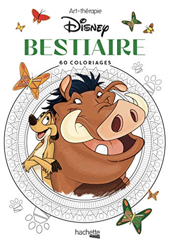 Les Petits blocs d'Art-thérapie Bestiaire Disney: 60 coloriages