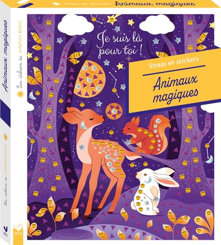 Les ateliers de Marion Blanc - Strass et stickers Animaux magiques - boîte avec accessoires von DEUX COQS D OR