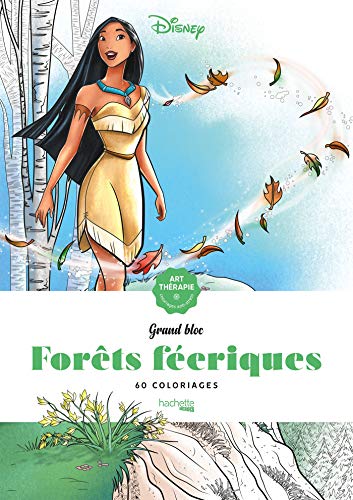 Les grands blocs Disney Forêts féeriques: 60 coloriages