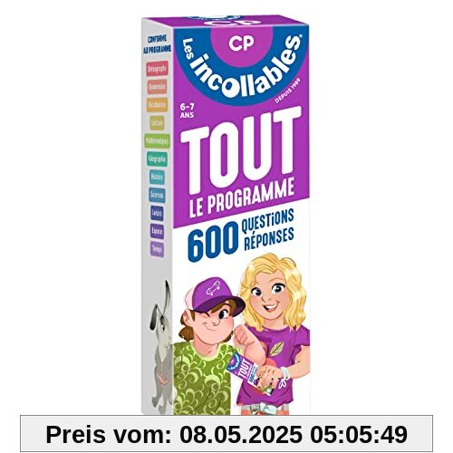 Les incollables - Tout le programme du CP - 6/7 ans: 600 questions réponses pour réviser en 2 éventails