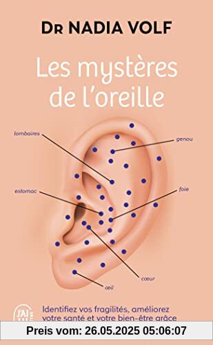 Les mystères de l'oreille: Identifiez vos fragilités, améliorez votre santé et votre bien-être grâce aux points de pression auriculaires