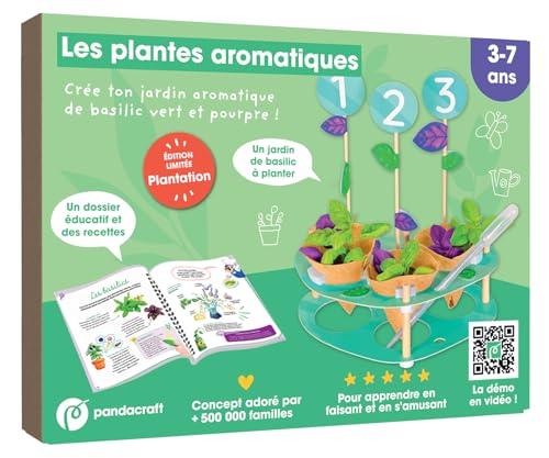 Les plantes aromatiques - Kit Pandacraft 3-7 ans: Crée ton jardin de basilic ! von PANDACRAFT