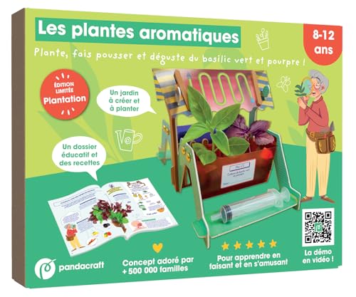 Les plantes aromatiques - Kit Pandacraft 8-12 ans: Crée ton jardin de basilic ! von PANDACRAFT