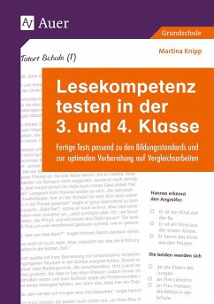 Lesekompetenz testen in der 3. und 4. Klasse von Auer Verlag in der AAP Lehrerwelt GmbH