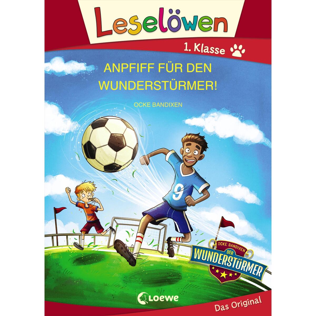 Leselöwen 1. Klasse - Anpfiff für den Wunderstürmer! (Großbuchstabenausgabe) von Loewe Verlag GmbH