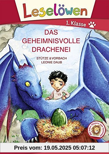 Leselöwen 1. Klasse - Das geheimnisvolle Drachenei: Großbuchstabenausgabe