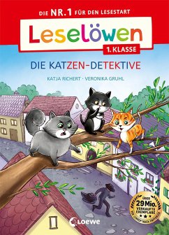 Leselöwen 1. Klasse - Die Katzen-Detektive (Großbuchstabenausgabe) von Loewe / Loewe Verlag