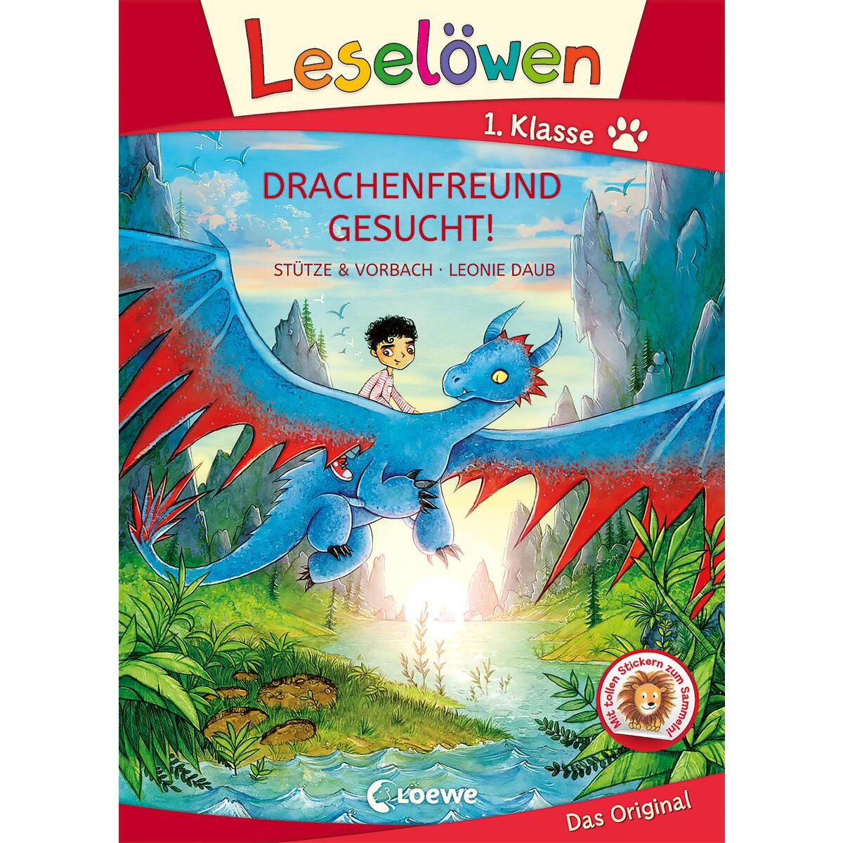 Leselöwen 1. Klasse - Drachenfreund gesucht! (Großbuchstabenausgabe) von Loewe Verlag GmbH