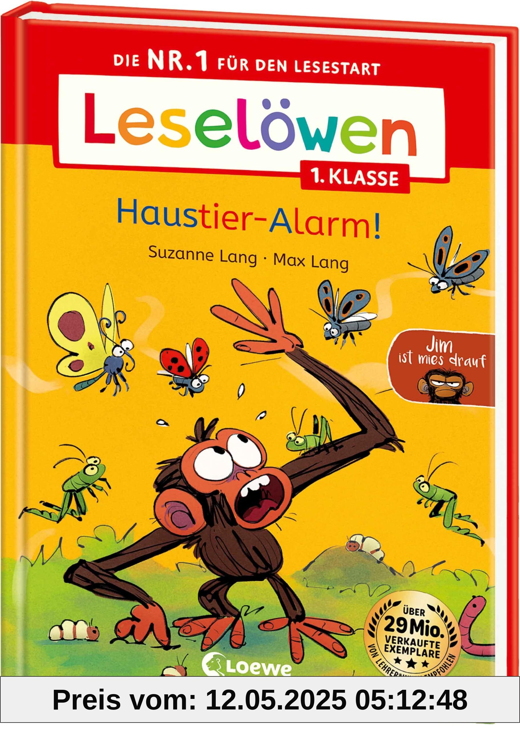 Leselöwen 1. Klasse - Jim ist mies drauf - Haustier-Alarm!: Die Nr. 1 für den Lesestart - Mit Leselernschrift ABeZeh - Erstlesebuch für Kinder ab 6 Jahren Leselöwen 1. Klasse - Jim ist mies drauf - Haustier-Alarm!: Die Nr. 1 für den Lesestart - Mit Leselernschrift ABeZeh - Erstlesebuch für Kinder ab 6 Jahren