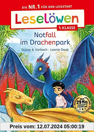 Leselöwen 1. Klasse - Notfall im Drachenpark: Die Nr. 1 für den Lesestart - Mit Leselernschrift ABeZeh - Erstlesebuch für Kinder ab 6 Jahren