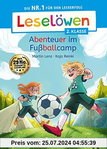 Leselöwen 2. Klasse - Abenteuer im Fußballcamp: Die Nr. 1 für den Leseerfolg - Mit Leselernschrift ABeZeh - Erstlesebuch für Kinder ab 7 Jahren