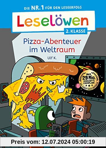 Leselöwen 2. Klasse - Pizza-Abenteuer im Weltraum: Die Nr. 1 für den Leseerfolg - Mit Leselernschrift ABeZeh - Erstlesebuch für Kinder ab 7 Jahren