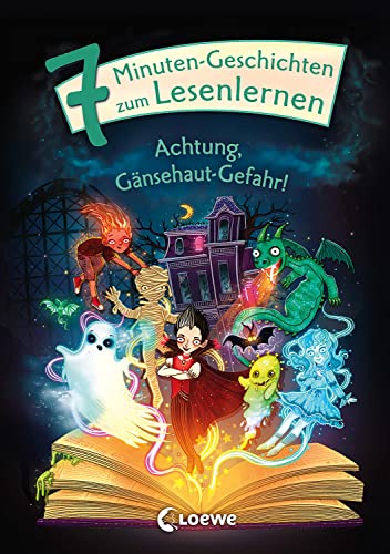 Leselöwen - Das Original - 7-Minuten-Geschichten zum Lesenlernen - Achtung, Gänsehaut-Gefahr!: Erstlesebuch für Kinder ab 6 Jahren