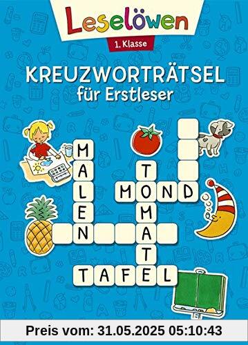 Leselöwen Kreuzworträtsel für Erstleser - 1. Klasse (Blau) (Leselöwen Rätselwelt)
