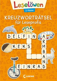 Leselöwen Kreuzworträtsel für Erstleser. 2. Klasse (Orange) von Loewe / Loewe Verlag