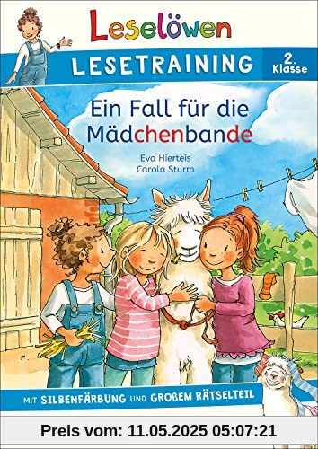 Leselöwen Lesetraining 2. Klasse - Ein Fall für die Mädchenbande: mit Silbenfärbung und großem Rätselteil - Erstlesebuch zum Lesenüben mit Rätseln für Kinder ab 7 Jahren Leselöwen Lesetraining 2. Klasse - Ein Fall für die Mädchenbande: mit Silbenfärbung und großem Rätselteil - Erstlesebuch zum Lesenüben mit Rätseln für Kinder ab 7 Jahren
