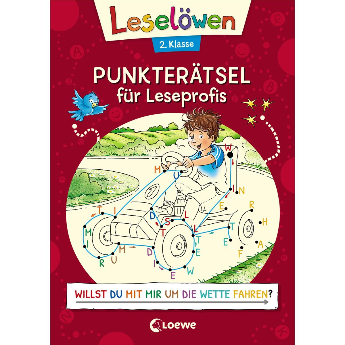 Leselöwen Punkterätsel für Leseprofis - 2. Klasse (Rot) von Loewe Verlag GmbH
