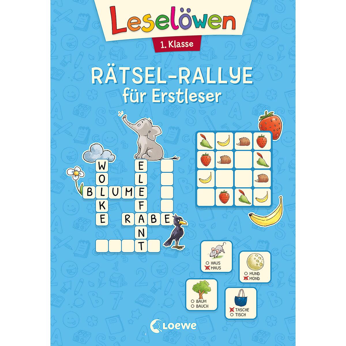 Leselöwen Rätsel-Rallye für Erstleser - 1. Klasse (Hellblau) von Loewe Verlag GmbH