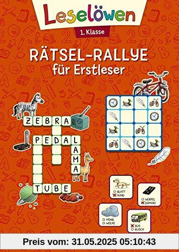 Leselöwen Rätsel-Rallye für Erstleser - 1. Klasse (orange): Rätselbuch zum Lesenlernen für Kinder ab 6 Jahre (Leselöwen Rätselwelt)