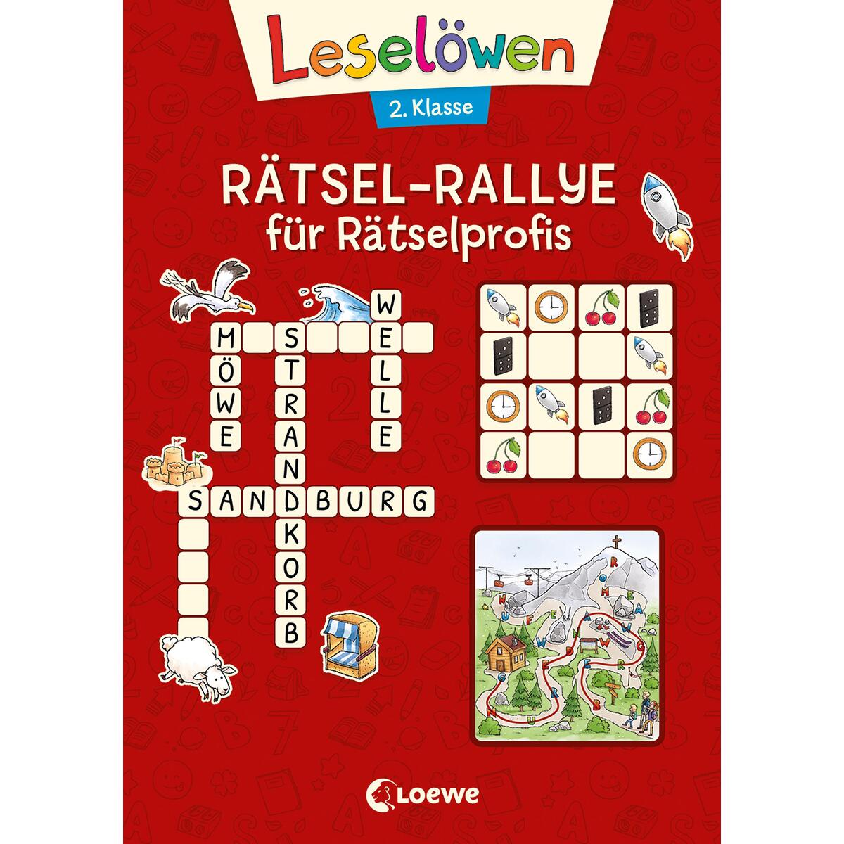 Leselöwen Rätsel-Rallye für Leseprofis - 2. Klasse (Rot) von Loewe Verlag GmbH