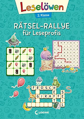 Leselöwen Rätsel-Rallye für Leseprofis - 2. Klasse (Türkis): Rätselbuch zum Lesenlernen für Kinder ab 7 Jahre (Leselöwen Rätselwelt)