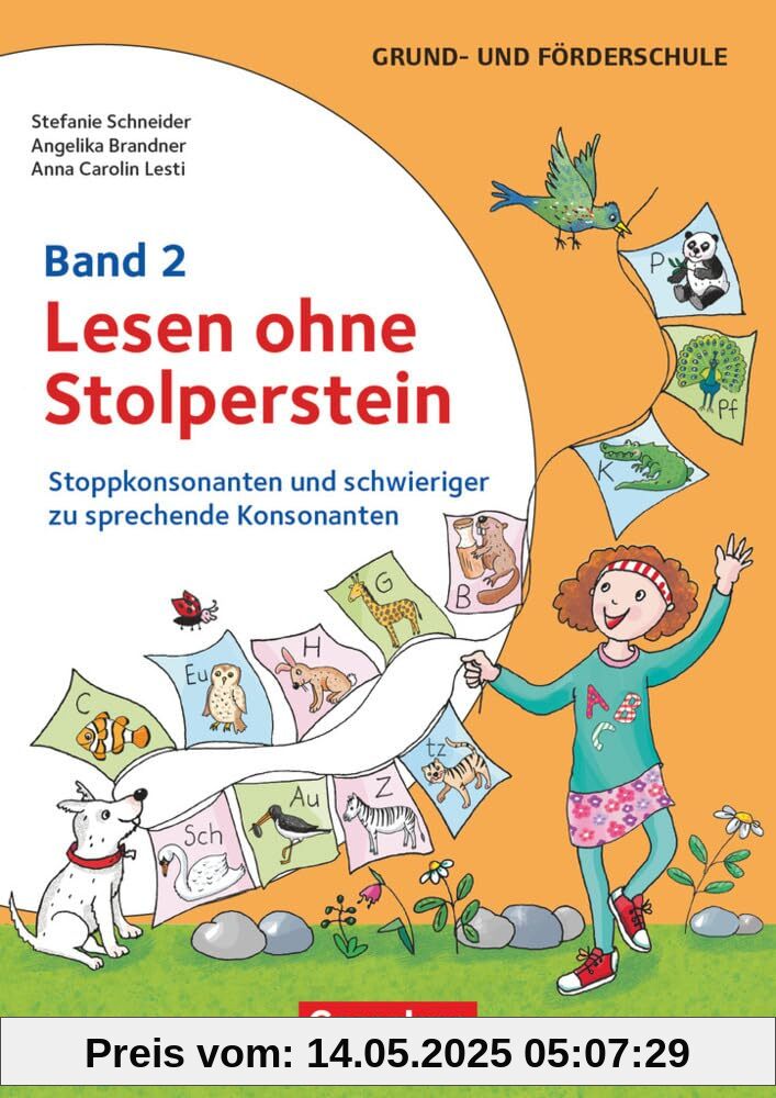 Lesen ohne Stolperstein - Band 2: Stoppkonsonanten und schwieriger zu sprechende Konsonanten - Arbeitsheft/Fördermaterial