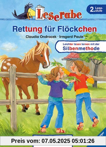 Leserabe - Rettung für Flöckchen: Leichter lesen lernen mit der Silbenmethode. 2. Lesestufe