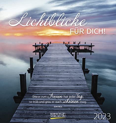 Lichtblicke 2023: aufstellbarer Postkartenkalender von Korsch