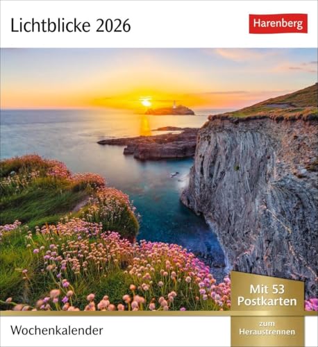 Lichtblicke Postkartenkalender 2026 - Wochenkalender mit 53 Postkarten: Kalender zum Aufstellen oder Aufhängen. Postkarten-Tischkalender 2026 mit stimmungsvollen Motiven und Naturaufnahmen Lichtblicke Postkartenkalender 2026 - Wochenkalender mit 53 Postkarten: Kalender zum Aufstellen oder Aufhängen. Postkarten-Tischkalender 2026 mit stimmungsvollen Motiven und Naturaufnahmen von Harenberg