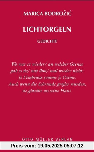 Lichtorgeln: Gedichte