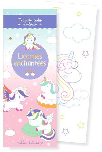 Licornes enchantées - Mes petites cartes à colorier von MILA