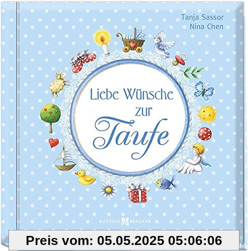Liebe Wünsche zur Taufe (blau)
