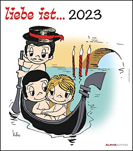 Liebe ist... 2023 - Wand-Kalender - 30x34 - Illustrationen - Paar von Alpha Edition