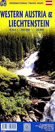 Liechtenstein/Western Austria: ITM Travel Reference Map
