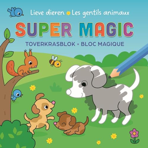 Lieve dieren Toverkrasblok / Les gentils animaux Super Magic Bloc Magique von Zuidnederlandse Uitgeverij (ZNU)