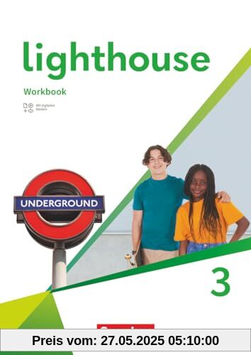 Lighthouse - General Edition - Band 3: 7. Schuljahr: Workbook - Mit Audios, Erklärfilmen und Lösungen