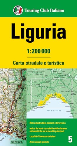 Liguria (5) (Carta stradale e turistica, Band 5) von Touring Club Italiano