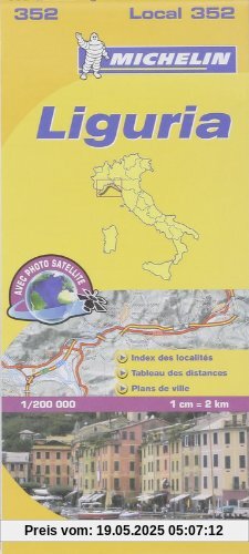 Liguria: 1:200000 (Michelin kaart - lokaal Italie (352))