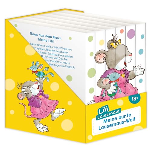 Lili Lausemaus - Meine bunte Lausemaus-Welt:: Bücherwürfel mit 6 Minibüchern für Kinder ab 18 Monate (Lili Lausemaus: Klassik) von Lingen Verlag