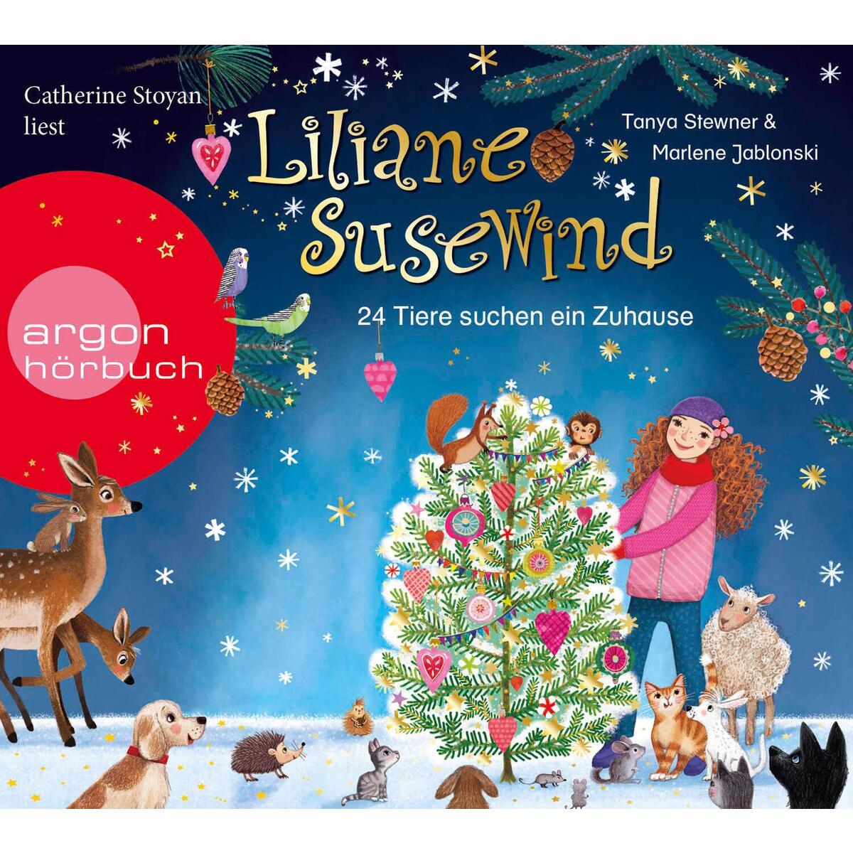Liliane Susewind - 24 Tiere suchen ein Zuhause. Das Adventskalender-Hörbuch von Argon Sauerländer Audio