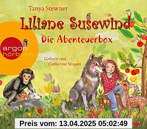 Liliane Susewind - Die Abenteuerbox: Inhalt: Rückt dem Wolf nicht auf den Pelz!, Ein Panda ist kein Känguruh, Schimpansen macht man nicht zum Affen, Ein kleines Reh allein im Schnee