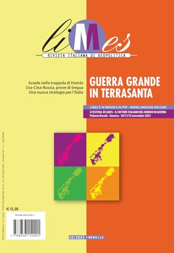 Limes. Rivista italiana di geopolitica. Guerra grande in Terra Santa (2023) (Vol. 10) von Gedi (Gruppo Editoriale)