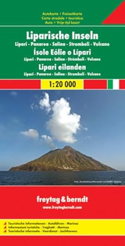 Liparische Inseln-Lipari-Panarea-Salina-Stromboli-Vulcano-Italien Süd. Autokarte. 1 : 20 000 / 1 : 600 000. von FREYTAG-BERNDT UND ARTARIA