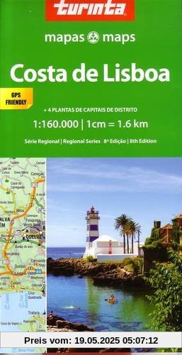 Lisbon Coast 1 : 160 000: Costa De Lisboa (Regional Series)