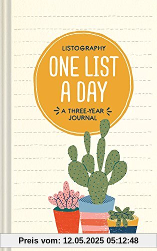 Listography: One List a Day: A Three-Year Journal