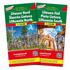 Litauen, Autokarten Set 1:150.000 von Freytag-Berndt u. Artaria