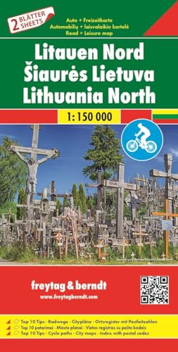 Litauen, Autokarten Set 1:150.000: wegenkaart 1:150 000 (freytag & berndt Auto + Freizeitkarten)