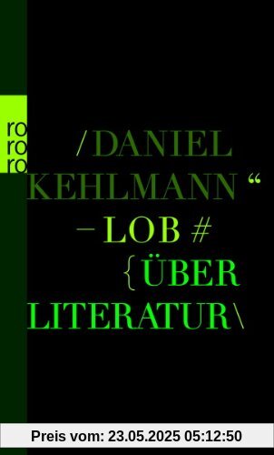 Lob: Über Literatur