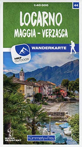 Locarno - Maggia - Verzasca Nr. 44 Wanderkarte: Matt laminiert, free Download mit HKF Outdoor App (Kümmerly+Frey Wanderkarten, Band 44) von Hallwag Kümmerly & Frey